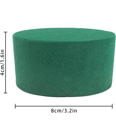 6 Pcs Round Floral Foam Blocks for Fresh & Artificial Flower Arrangements - Prashent Green Wet Dry Plant Foam - DIY Craft - 3.2 X 1.6 (6pcs) - Buy Online on GoSupps.com