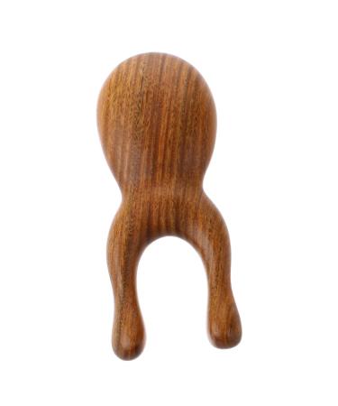 Massage tools massage rolls massage tab massage tool green sandal wood-meridian chamber hair head skin massage device scalp massage curb Guasha facial tool household tools massage devices brown
