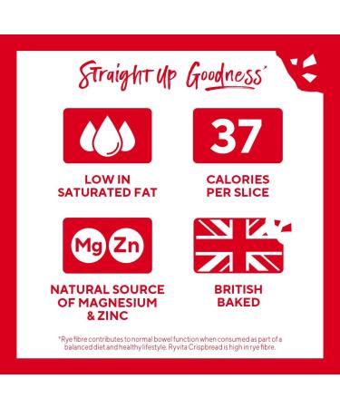 Ryvita Original Crispbread Low Fat Healthy Snack High in Fibre 250 g - Buy Online on GoSupps.com
