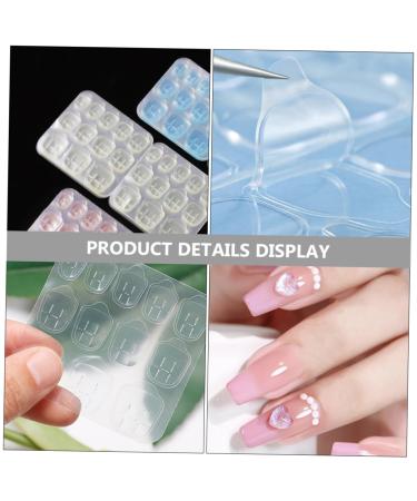 Housoutil 30 Sheets sticker nail press on glue glue nail stickers nail press on stickers press on nail glue Label Adhesive sheet false nail glue nail glue tabs false nails manicure - Buy Online on GoSupps.com