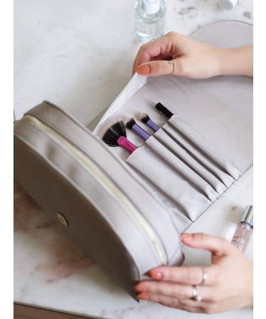 Shop Stackers Taupe Faux Leather Diaper Bag | Stylish & Durable for Moms | International Shipping Available - Buy Online on GoSupps.com