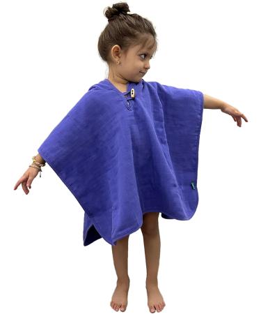 Shop Urban Kanga Bath Poncho for Kids | Two-Sided Hooded Poncho for Babies Age 1 - Iris Color - Buy Online on GoSupps.com