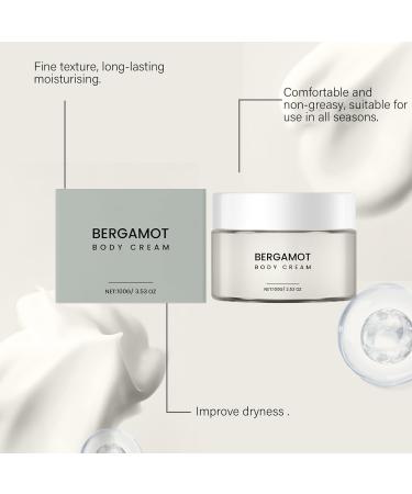 homomdy Bergamot Body Cream Bergamot Moisturizing Body Lotion for Dry Skin Long Lasting Moisturizing Moisturizer for Women and Men Nongreasy Fast Absorption Softens Skin 2pcs - Buy Online on GoSupps.com