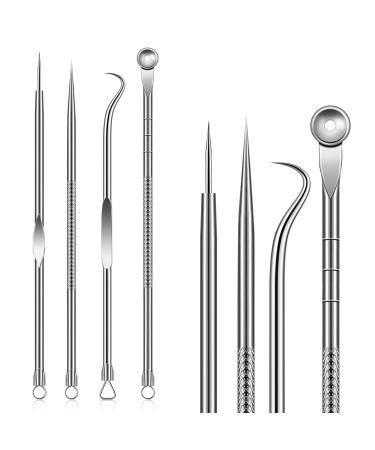 Blackhead Removal Tool Pimple Popper Extractor Tool Kit Used for Removing Blackheads Acne Comedone Flaw White Heads on Nose and Face Professional Stainless Steel Removal Tool.