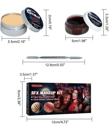Buy Halloween Scar Wax Kit | Special Effects Makeup for Realistic Wounds & Scars - International Shipping - Buy Online on GoSupps.com