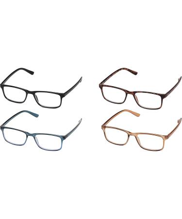 ICU Eyewear 4 Pack Reading Glasses - Classic Mix +1.25 Assorted - Stylish & Affordable International Shipping - Buy Online on GoSupps.com