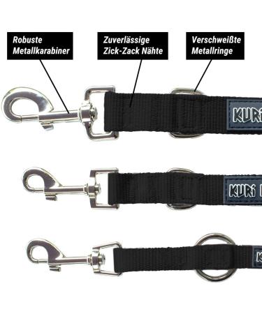 Kuri Pai 3m Dog Leash for Medium Dogs - Comfortable Sustainable Bamboo | Black | Perfect for Training & Walking - Buy Online on GoSupps.com