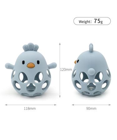 KIAANS Baby Teething Toy - Silicone Chick Teether BPA Free Ideal for Teething & Grasping Dark Red - International Shipping Available - Buy Online on GoSupps.com