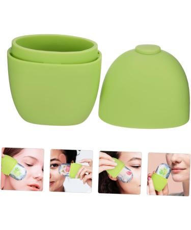 Silicone Face Ice Roller | Skin Massage Tool in Green | 11.5x7cm | Perfect for Face & Eye Care | Shop Internationally - Buy Online on GoSupps.com