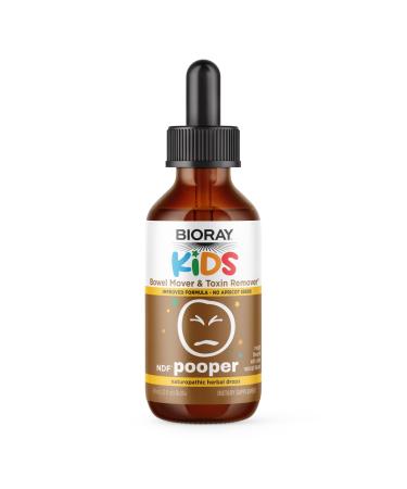 BIORAY Kids NDF Pooper Mango - 2 fl oz - Bowel Mover - Non-GMO Vegan Gluten Free - 30 Servings