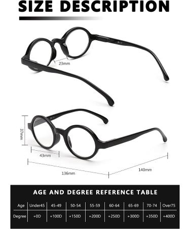 JM Blue Light Blocking Reading Glasses Set - Men Women Round Spring Hinge Readers +1.75 Black & Tortoise Blue Light (2 Black & 2 Tortoise) - Buy Online on GoSupps.com