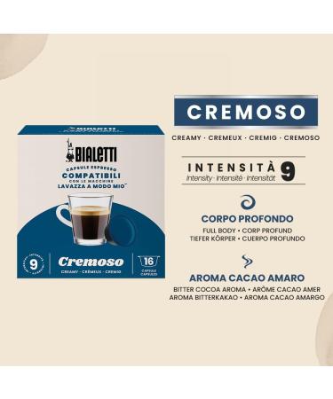 Bialetti Caf Capsules compatible with Lavazza - Creamy - 16 Capsules - Buy Online on GoSupps.com