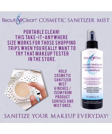 Buy Cosmetic Sanitizer Mist - 8 oz Makeup Sanitizing Spray for Palettes & Creams Perfect for Blush Bronzer Concealer & Eyeshadow - Shop Worldwide - Buy Online on GoSupps.com