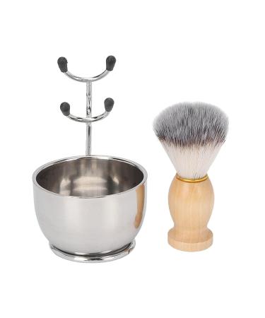 Mens Shaving Set - Portable Stainless Steel Bowl & Brush Holder - Travel & Home Accessories - Buy Online on GoSupps.com