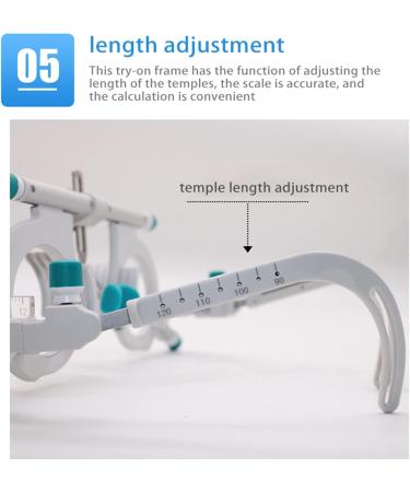 Adjustable Optical Test Frame | 48-80mm 360 Rotation Compatible with 5 Lenses | Ideal for Glass Businesses & Ophthalmology Centers - Buy Online on GoSupps.com