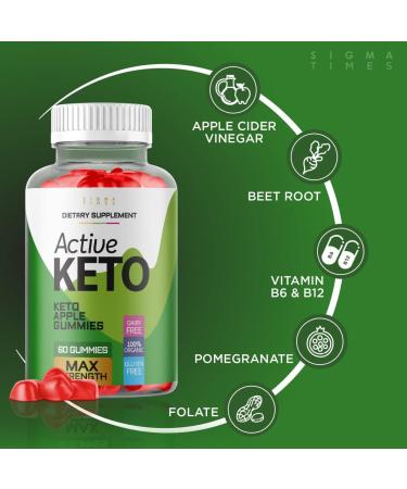 Active Keto ACV Gummies - 2 Pack Weight Loss Formula with Apple Cider Vinegar - Burn Tummy Fat - 120 Gummies - Buy Online on GoSupps.com