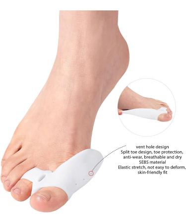 Bunion Corrector Hallux Valgus Corrector - Soft Elastic Toe Separator for Foot, Reusable Toe Hallux Valgus Corrector (L) - Buy Online on GoSupps.com
