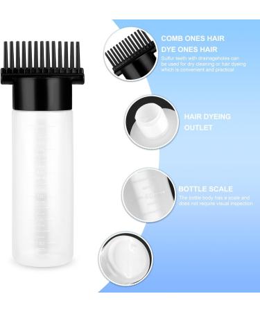 Root Comb Applicator Bottle 6oz - Hair Dye & Scalp Treatment Brush with Graduated Scale - Buy Online on GoSupps.com
