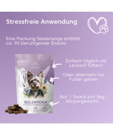 Pfot Buddies Seelenyoga - Soothing Natural Snacks for Dogs with Valerian & Johanniskraut | Stress Relief for Travel & New Year's Eve - Buy Online on GoSupps.com
