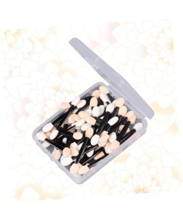 Beatifufu 50 Pcs Cosmetic Dual Sided Eyeshadow Brush Makeup Application Eyeshadow Makeup Brushes Makeup Tools Size 1 Black - Buy Online on GoSupps.com