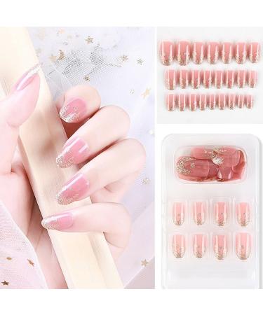 dijiusidy False Nail Fashionable Various Shapes Fingernail Full Coverage Strong Viscosity Adjustable Paster for Manicure Art 36 F741 36 1 count (Pack of 1) - Buy Online on GoSupps.com