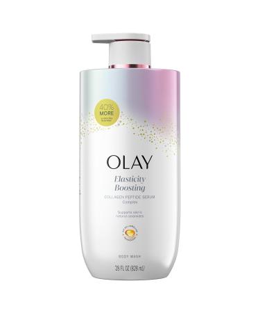 Olay Body Wash for Women Elasticity Boosting Collagen Peptide Serum Complex Renews Moisture Free of Parabens & Phthalates Vitamin B3 Lameller Technology For All Skin Types 28 fl oz - Buy Online on GoSupps.com