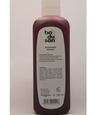Badusan Cherry Bubble Bath Additive 750ml - Luxurious Bath Care for Body & Skin | Perfect Cream Bath Experience - Buy Online on GoSupps.com