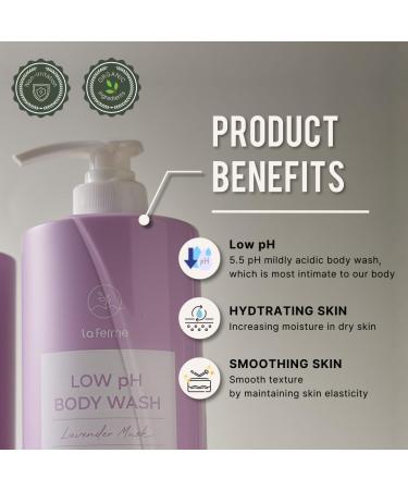 Buy Low pH Balanced Gentle Body Wash - Natural & Organic Hypoallergenic & Non-Toxic Sulfate & Paraben Free Perfect for Dry Skin - Pear Freesia 33.81 Fl Oz - Buy Online on GoSupps.com