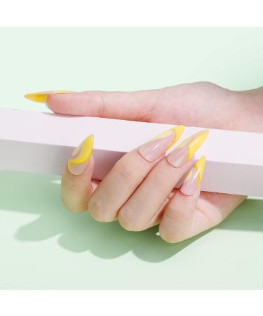 504pcs Chameleon False Acrylic Stiletto Nail Tips - Clear Full Cover Press On Nails for Salons and DIY Nail Art - Buy Online on GoSupps.com