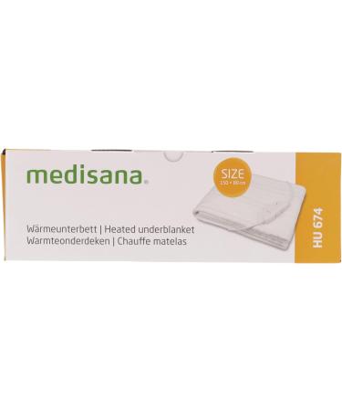 Medisana HU 674 Under Bed Heater - 150x80 cm Washable 4 Temp Levels Overheat Protection - Ideal for All Mattresses - Buy Online on GoSupps.com