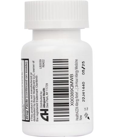 HealthA2Z Allergy Relief | Loratadine 10mg | Antihistamine | Relief from Itchy Throat Sneezing Runny Noses | 24-Hours Allergy Medicine | 30 Tablets (Pack of 24) | 720 Tablets Total | Value Pack - Buy Online on GoSupps.com