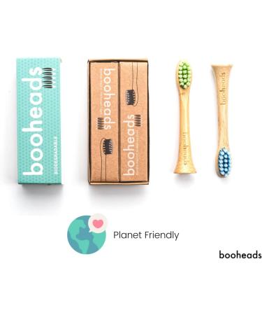 Booheads - Bamboo Electric Toothbrush Heads | Eco-Friendly & Sustainable | Sonicare Compatible | Polish Clean - Buy Online on GoSupps.com