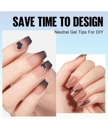 TOMICCA Short Coffin Nail Tips 180PCS Matte Dark Nude Gel Nails - 15 Sizes, No Filed Pre-colored Press On Nails for Nail Art Extensions - Buy Online on GoSupps.com
