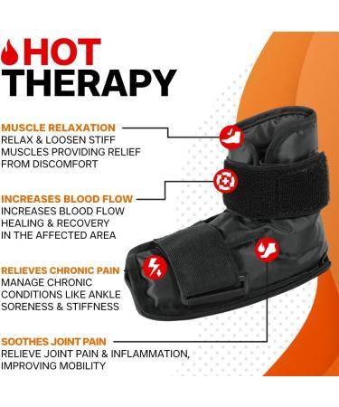 Foot & Ankle Pain Relief Gel Wrap - Compression Ice Pack for Aches & Pains - Buy Online on GoSupps.com