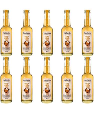 Fruchtwerker Fruit worker orange & vinegar with real fruit juice 10 x 250ml glass bottle