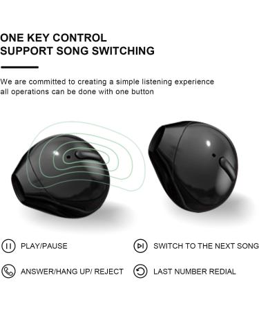 Invisible Mini Wireless Earbuds Sleep Bluetooth Earpiece Black - Buy Online on GoSupps.com