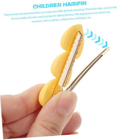 Beaupretty 5 Pairs Love Color Matching Hair Clip Cute Hair Clips Teen Hair Accessories Hairpin Snap Hair Clips for Women Toddler Barrettes Headgear Girl Material: Plastic Child - Buy Online on GoSupps.com
