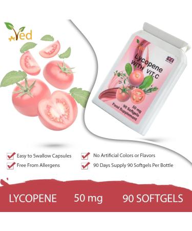 Ved Lycopene Supplement 50mg x 180 Softgels - Non-GMO Formula for Energy Balance - 6 Month Supply - Buy Online on GoSupps.com