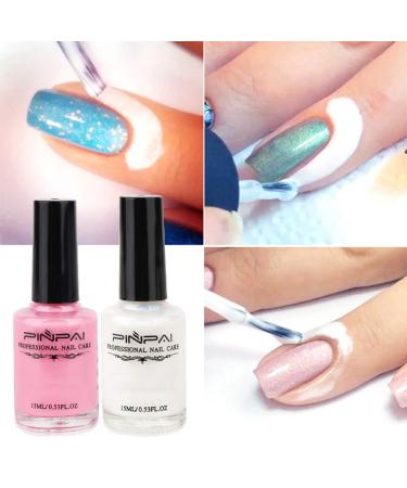 10 set of Nail Polish Glue Peel Off Liquid Nail Art Tape Latex Tape Finger Skin Protected Liquid Nail Care Tool Pink 15ml 10 set of (Pink 15ml) - Buy Online on GoSupps.com