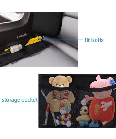 Cozywind Car Seat Protector 2-Piece Set | Thickly Padded Waterproof Child Seat Cover | OFIX Compatible | Black - Buy Online on GoSupps.com