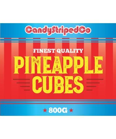 CandyStripedCo - Pineapple Cubes Retro Sweets Gift Jar - Traditional Sweets - Buy Online on GoSupps.com