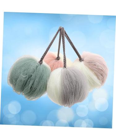 FRCOLOR 4 Pcs Large Mesh Pouf Bath Ball - Ultra-Soft Shower Sponge for Spa-Like Experience - Ideal for International Shipping - Buy Online on GoSupps.com
