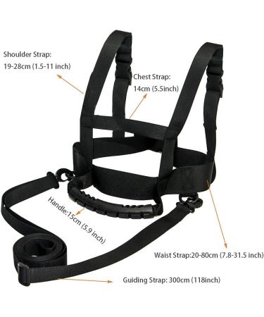 ZipSeven Kids Ski Harness - Heavy Duty Shoulder Training Leash for Skiing, Skating, Snowboarding, and Cycling - Ideal for Kids and Beginners - Buy Online on GoSupps.com