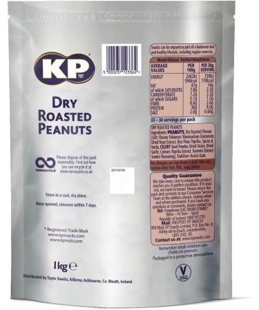 KP Nuts KP Dry Roasted Peanuts 1KG KP Original Salted Peanuts 1KG KP Peanuts Bundle Of 2 Dry And Salted Peanuts 2KG Boxed Treatz - Buy Online on GoSupps.com