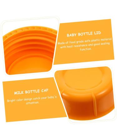 BESTonZON 20 Pcs Baby Bottle Seal Cap Storage Lids Water Bottle Screw Lid Nursery Bottle Lids Bottles for Babies Waterproof Accessories Kit Food Grade Pp Travel Milk Storage Leak-Proof Cover Orangex2pcs 4.3x4.3x1.5cmx2pcs - Buy Online on GoSupps.com