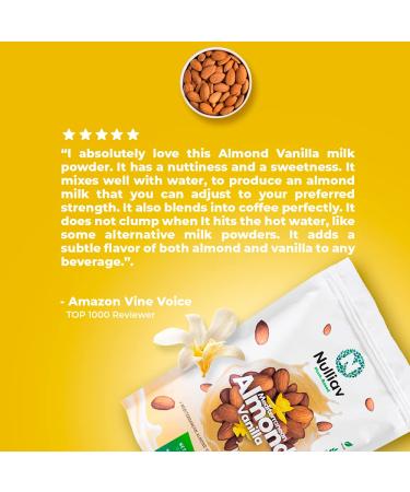 NULLIAV Mediterranean Almond Vanilla Milk Powder 15.5 oz - Vainilla | Pack of 1 - Buy Online on GoSupps.com