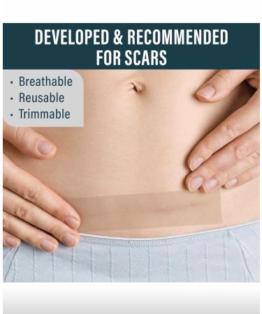 Medical Grade Silicone Scar Sheets - Professional Scar Removal Tape (1 x 120 Pack of 2) for Keloid C-Section Surgery & Burns - Reusable & Effective Treatment - Buy Online on GoSupps.com