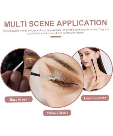 Baluue 6pcs Eyeliner Makeup Brush Eyebrow Brush Professional Makeup Brushes Black Rayon Wooden Handle - Buy Online on GoSupps.com