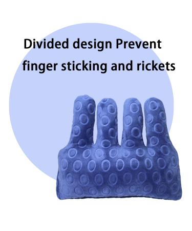 Hand Contracture Cushion Finger Separator - Skin Protection Aid for Elderly & Bedridden Patients | Comfortable Grip Orthosis with Elastic Band - Purple - Buy Online on GoSupps.com