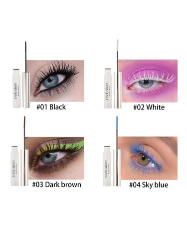Allbestaye Colorful Waterproof Mascara Set - 12 Long-lasting Shades for Vibrant Eyelashes   - Buy Online on GoSupps.com